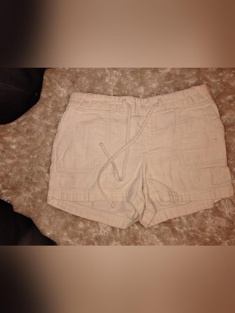 Casual Drawstring Old Navy Shorts in Light Beige